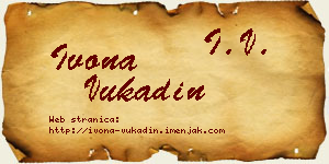 Ivona Vukadin vizit kartica